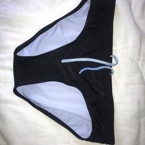 Black adjustable bikini bottoms